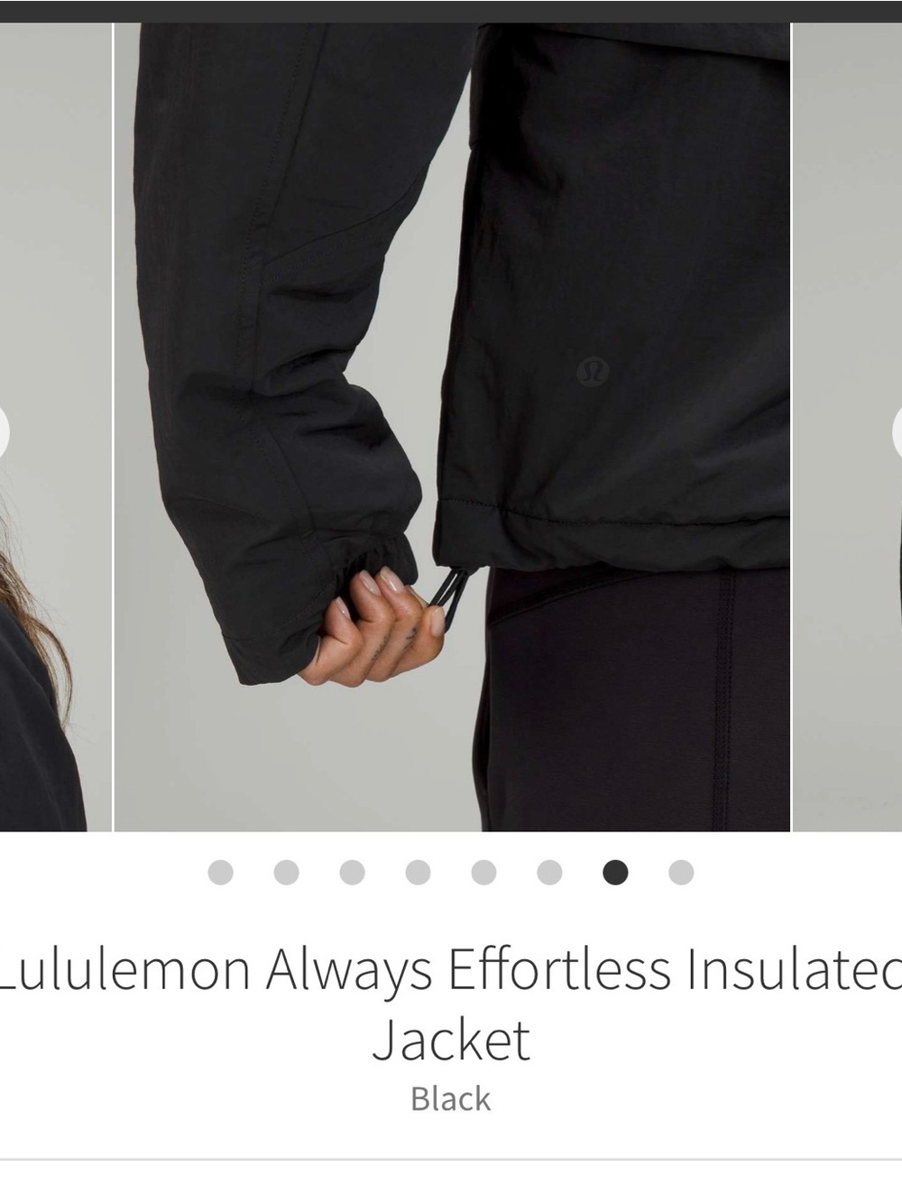 Lululemon Always Effortless Insulated Jacket
- Black - Picture 7 of 15